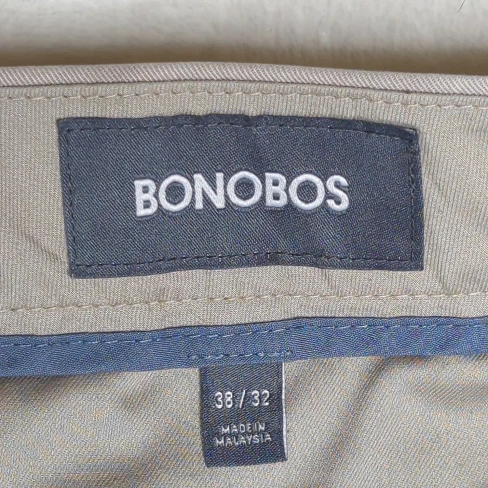 Bonobos Pants‎ Mens 38x32 Beige Wednesday Chino Straight Chino Cotton Khaki